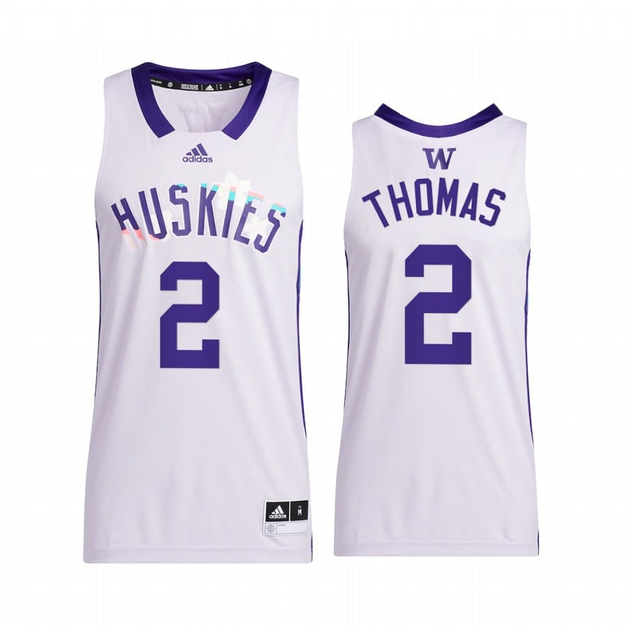 Washington Huskies Isaiah Thomas 2 Honoring Black Excellenc White Uniform NCAA Jersey Men's