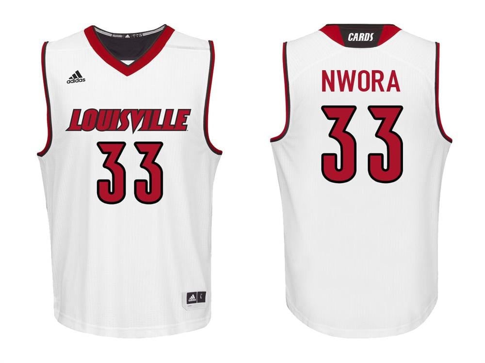 Jordan Nwora 3 White College Louisville Cardinals NCAA Jersey Men's