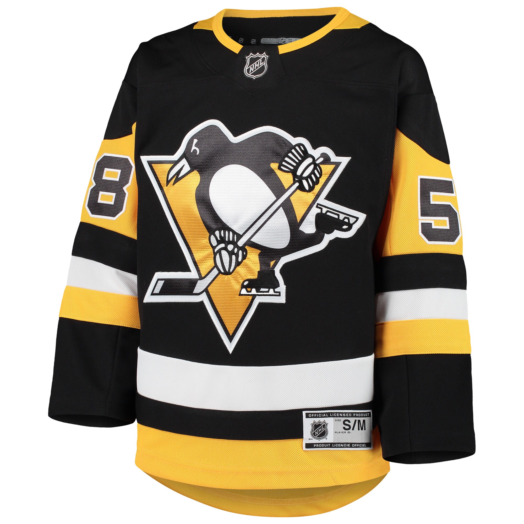 Pittsburgh Penguins Kris Letang Black Premier Player NHL Jersey Youth