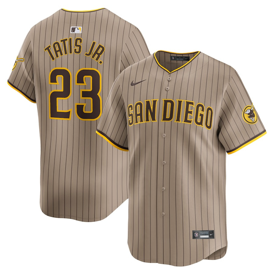 Fernando Tatis Jr. 23 San Diego Padres Alternate Limited Tan MLB Jersey Men's