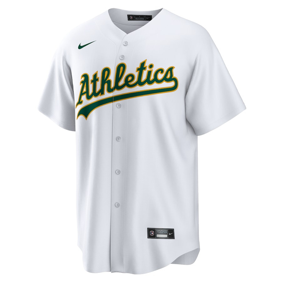 Khris Davis 2 Oakland Athletics Home White MLB Jersey Men's