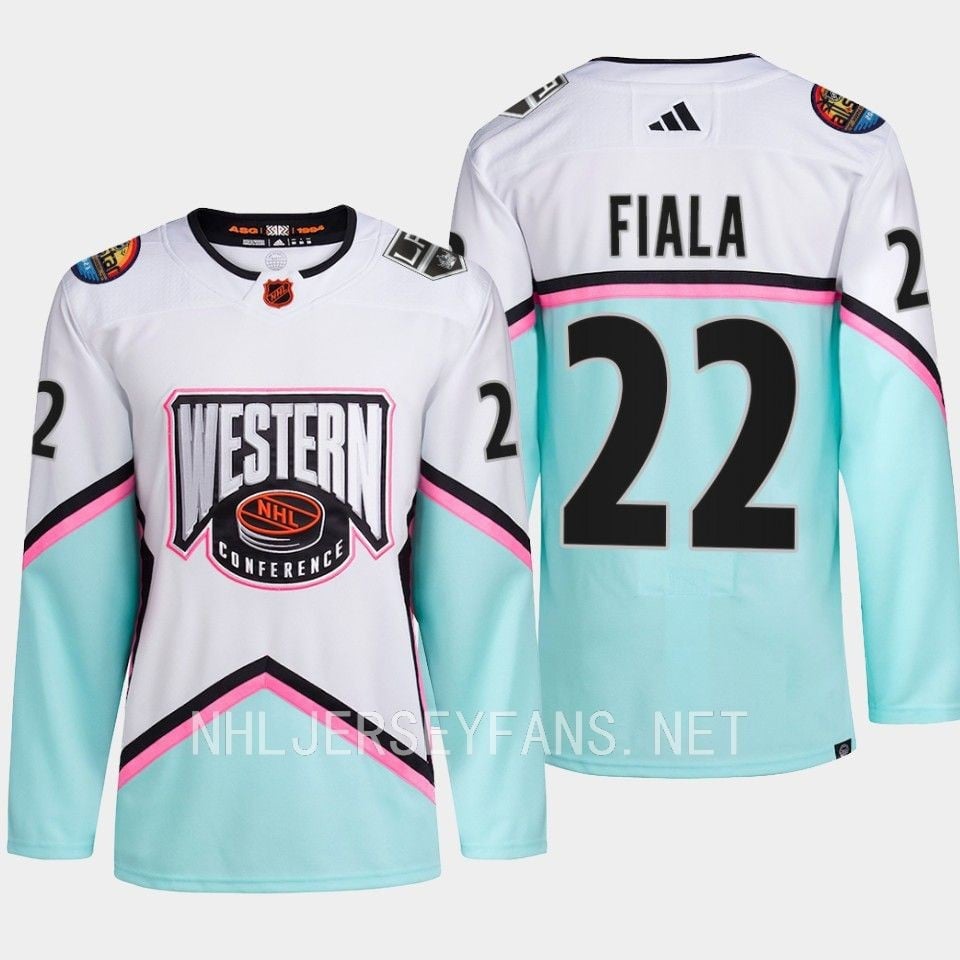 Kevin Fiala 22 Los Angeles Kings 2023 All Star Game White Equipment NHL Jersey Men's