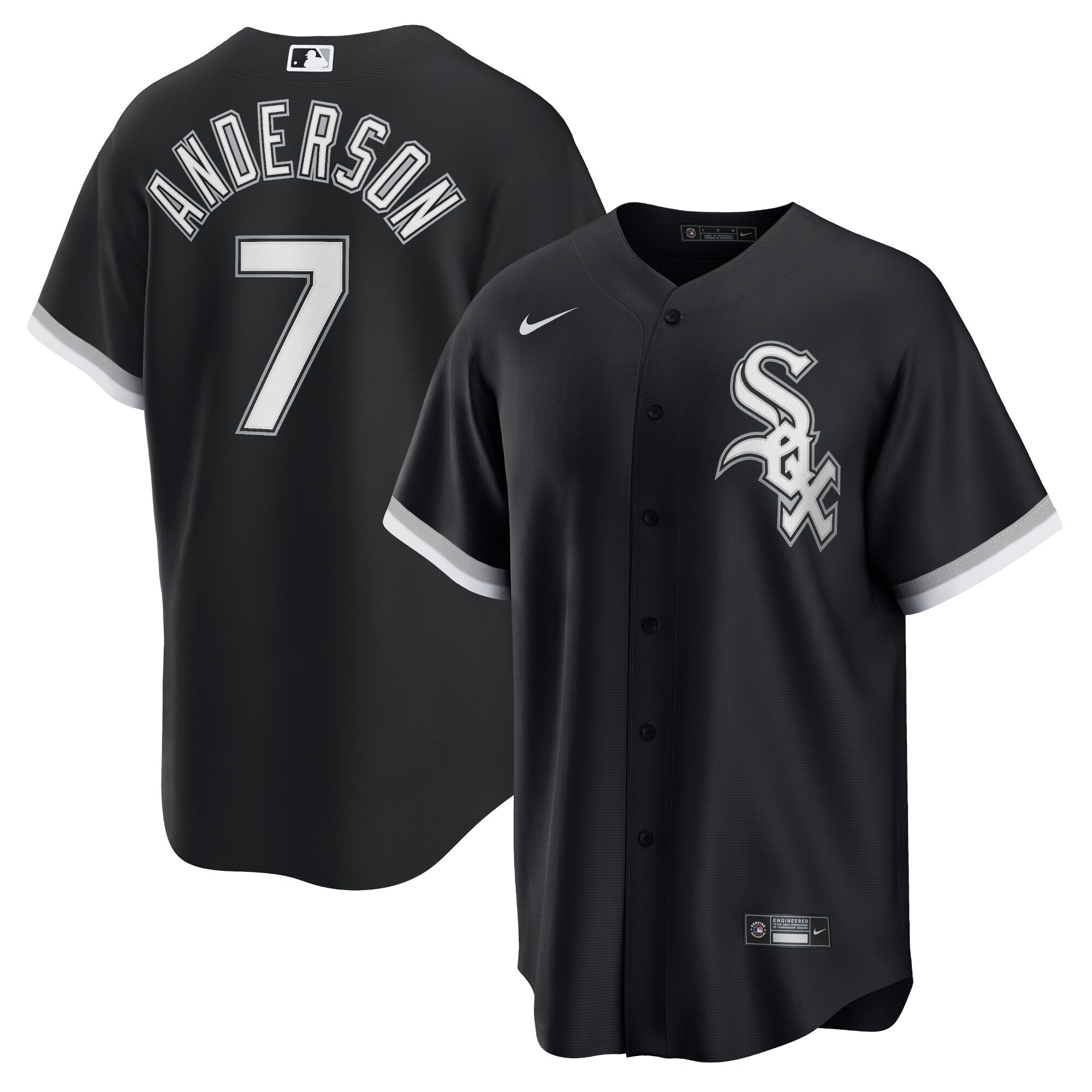 Chicago White Sox Tim Anderson Black Alternate Player MLB Jersey Men's