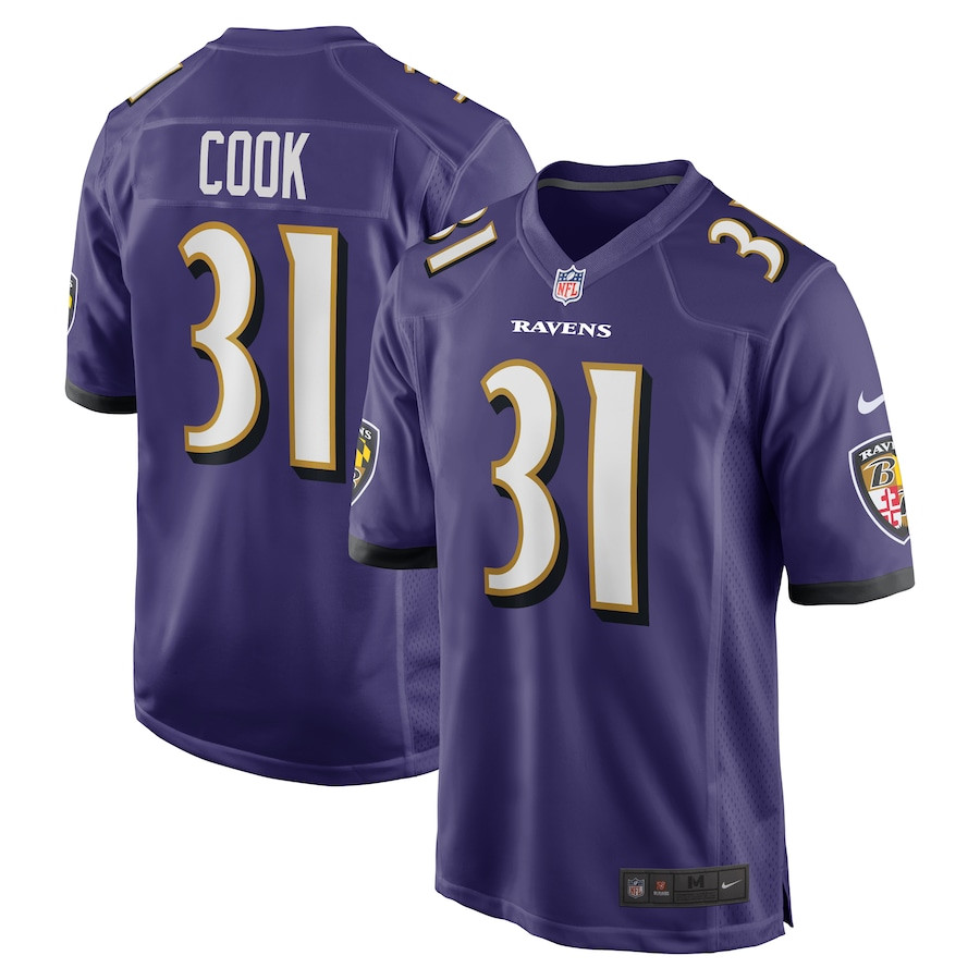 Dalvin Cook 31 Baltimore Ravens Game Purple NFL Jersey Men's