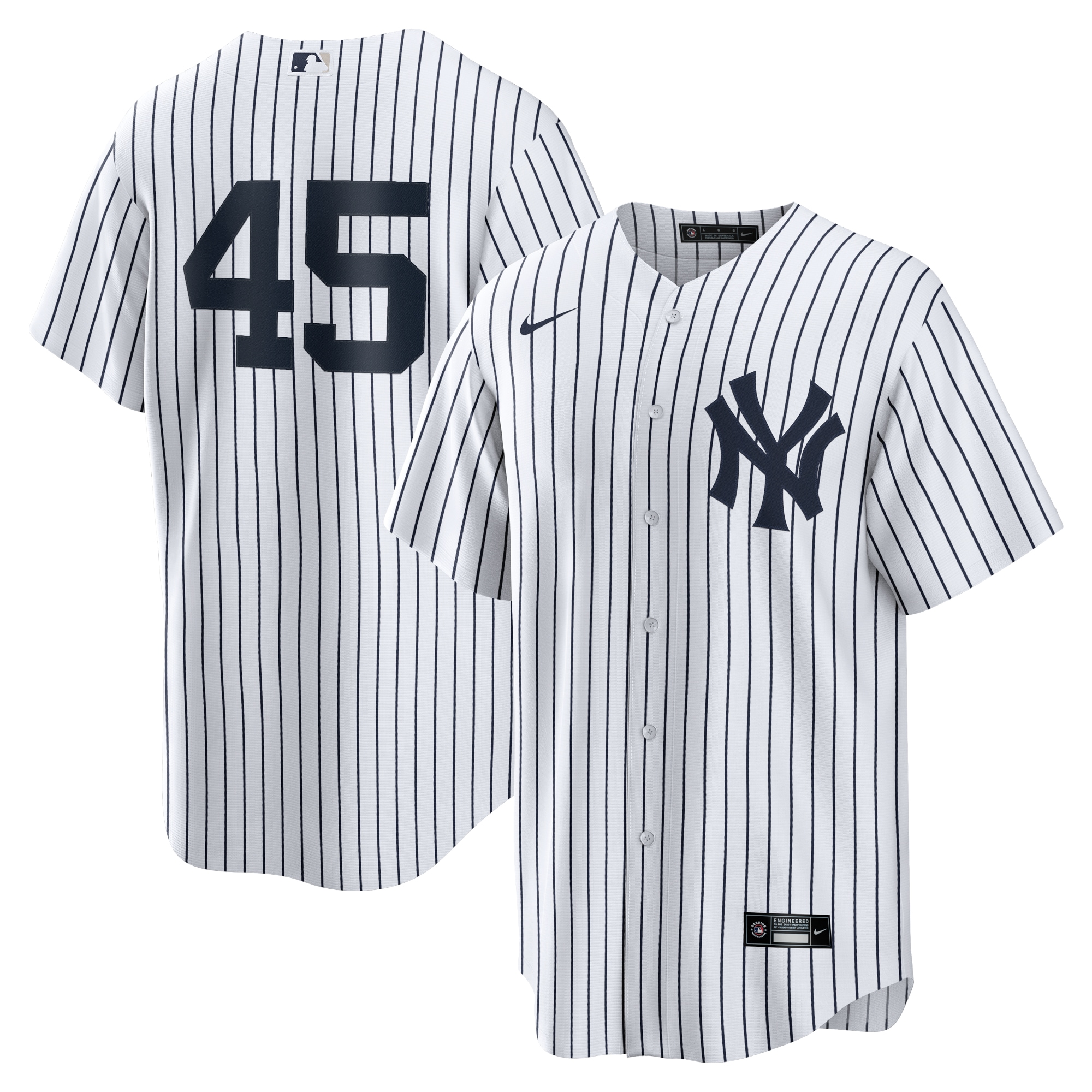 New York Yankees Gerrit Cole White Home Player Name MLB Jersey Men's
