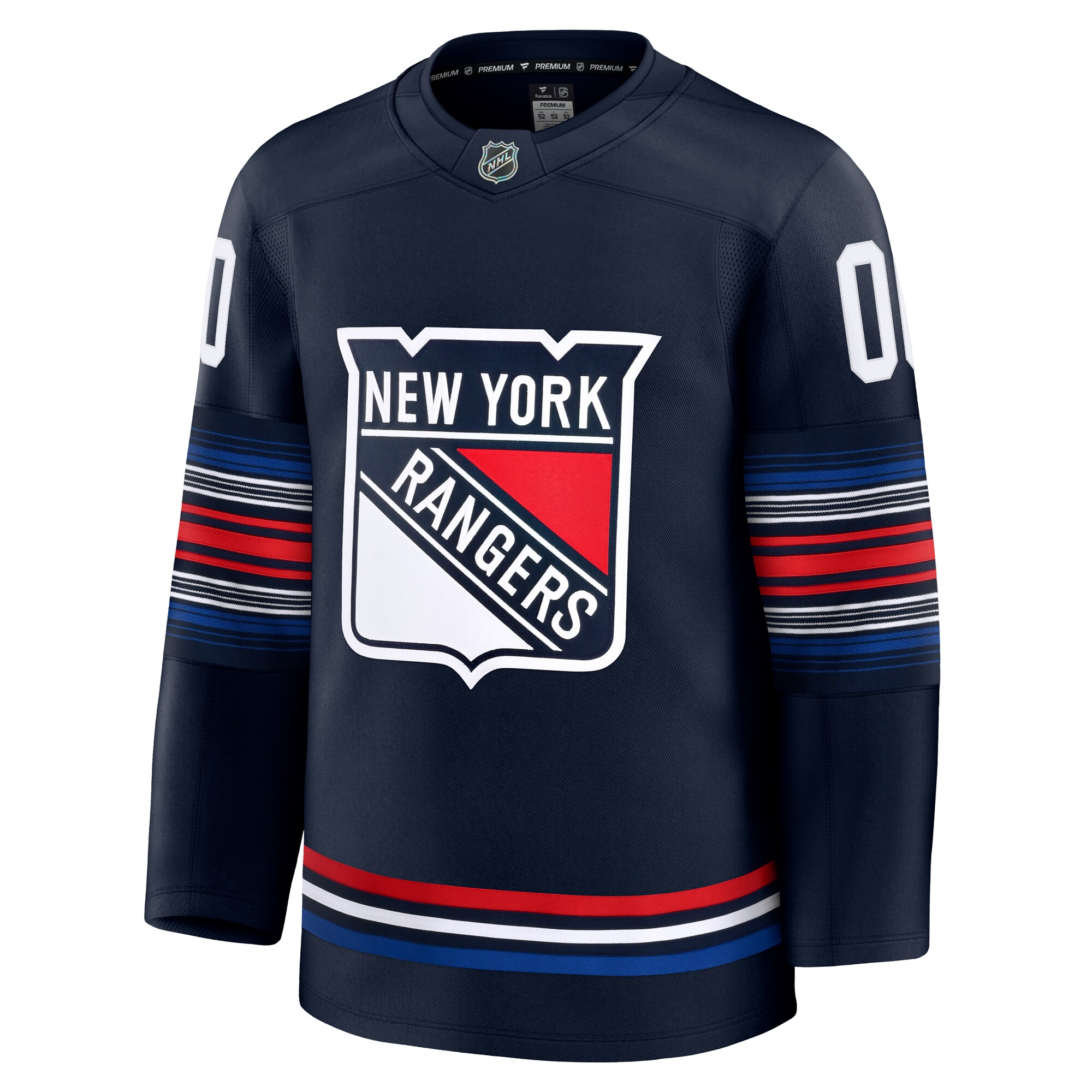 New York Rangers Navy Alternate Premium Custom NHL Jersey Men's