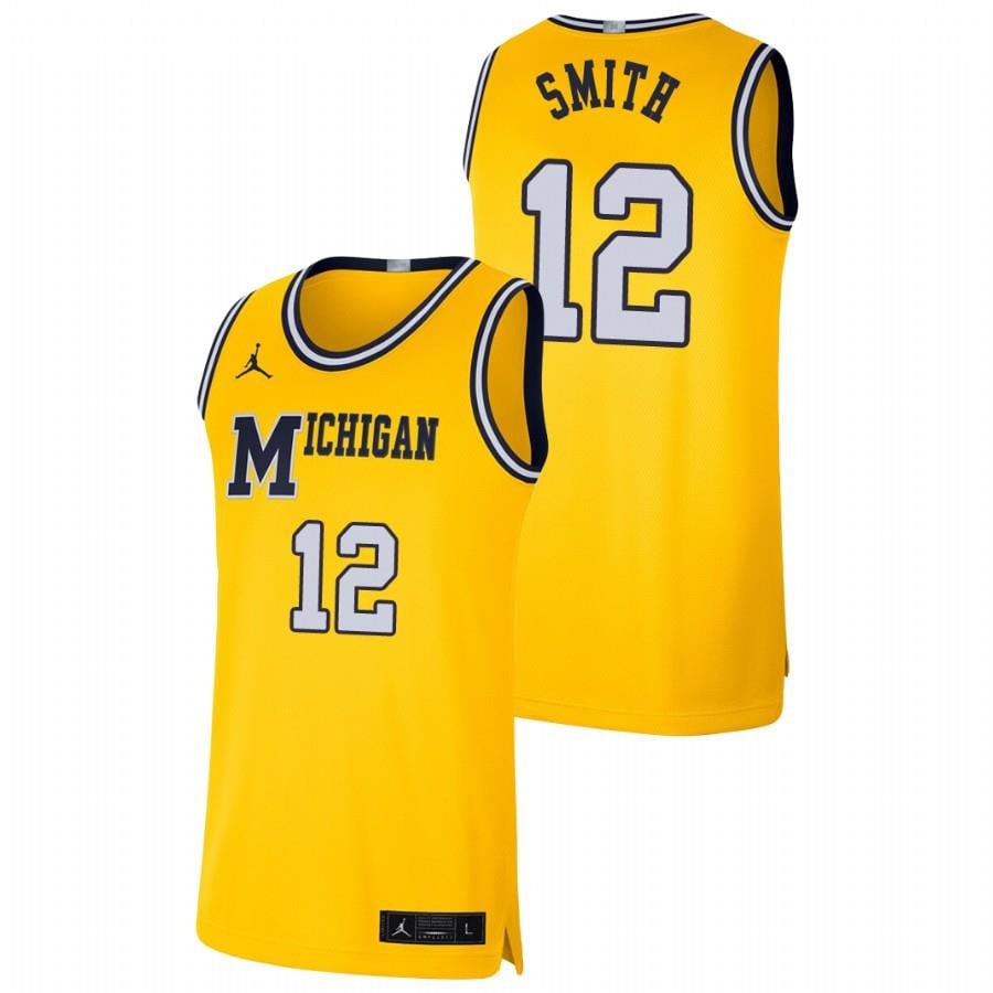 Michigan Wolverines 12 Maize Mike Smith Retro Limited NCAA Jersey Men's