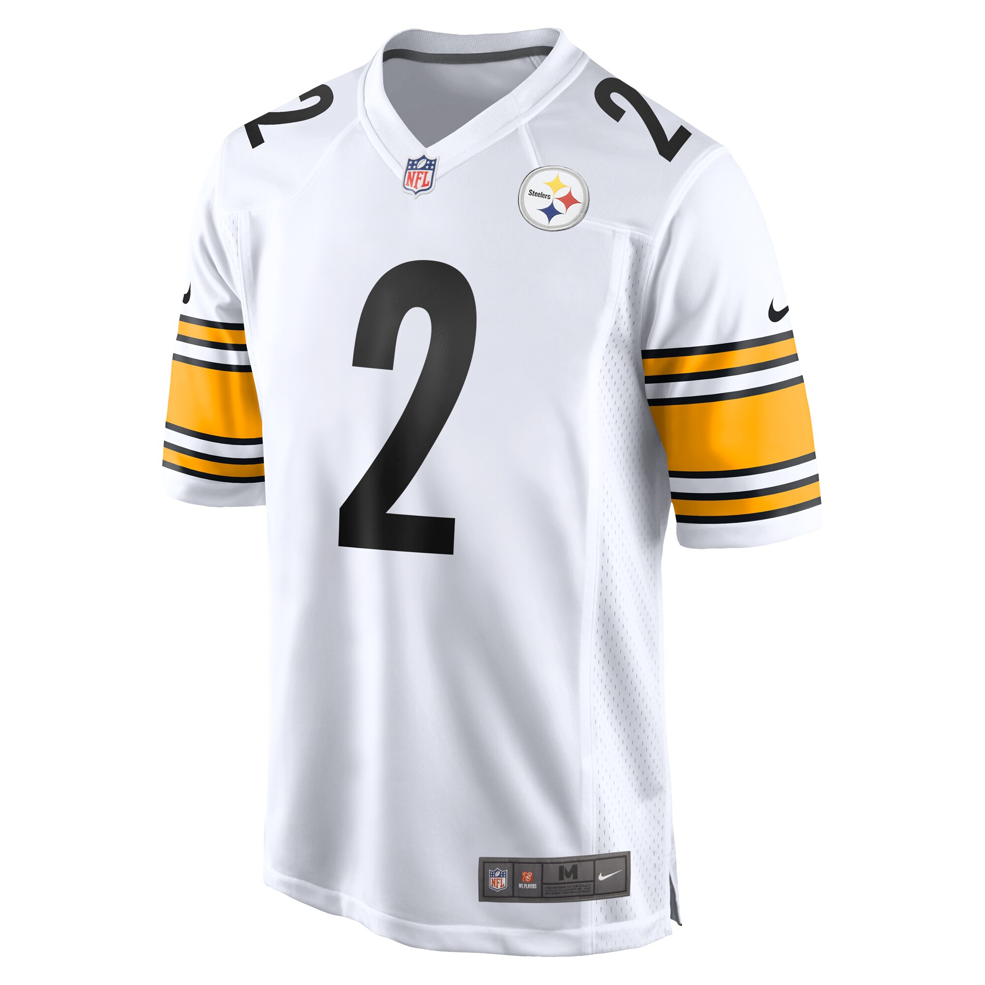Pittsburgh Steelers Justin Fields White Game NFL Jersey Men's
