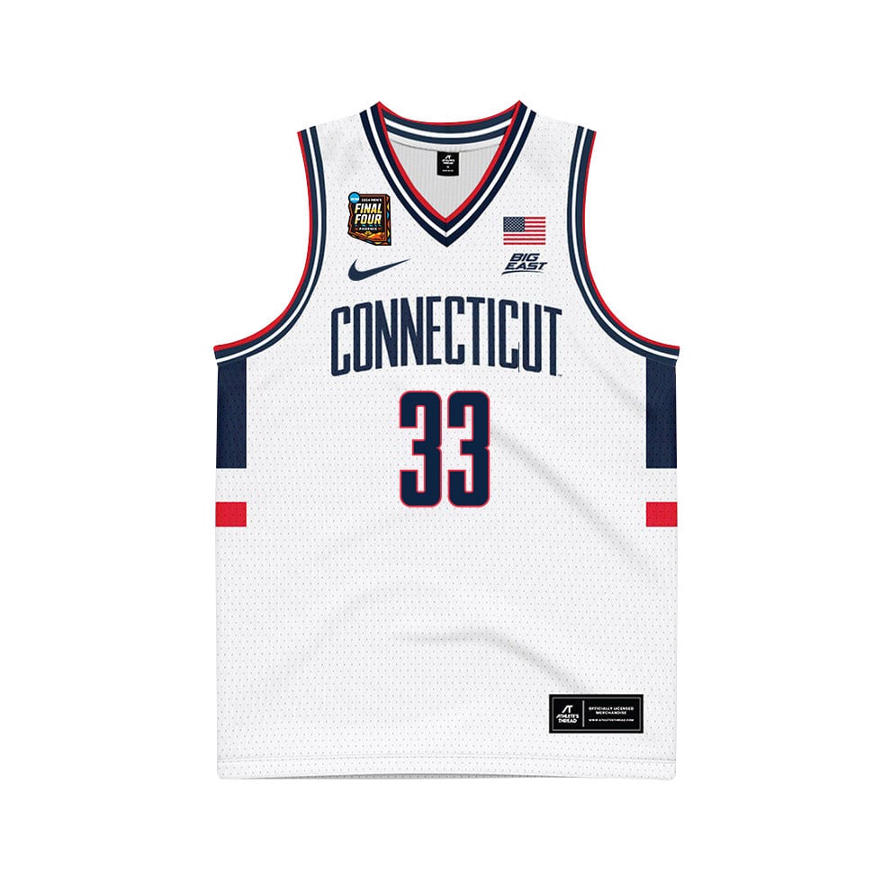 Apostolos Roumoglou 33 UConn Huskies 2024 Final Four Patch Unisex NCAA Jersey Unisex