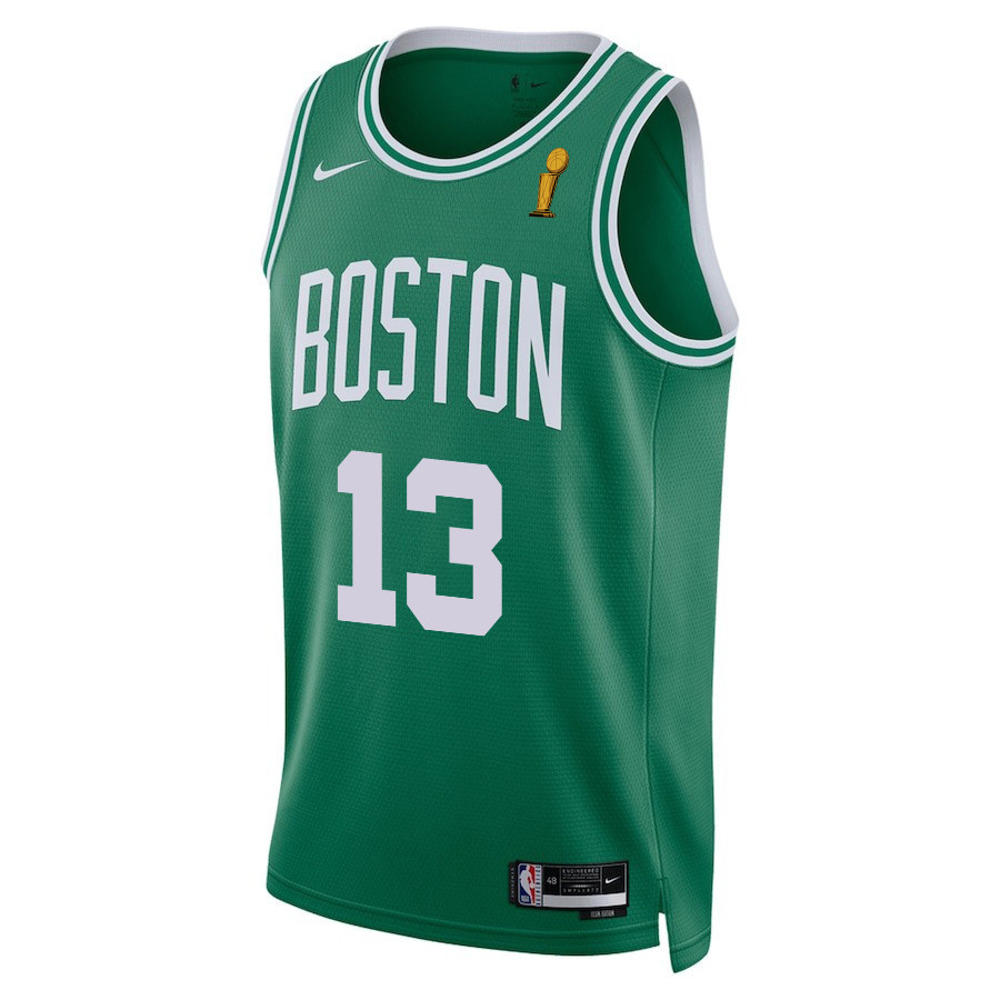 Drew Peterson 13 Boston Celtics 2024 FINALS CHAMPIONS Icon Edition Kelly Green NBA Jersey Men's