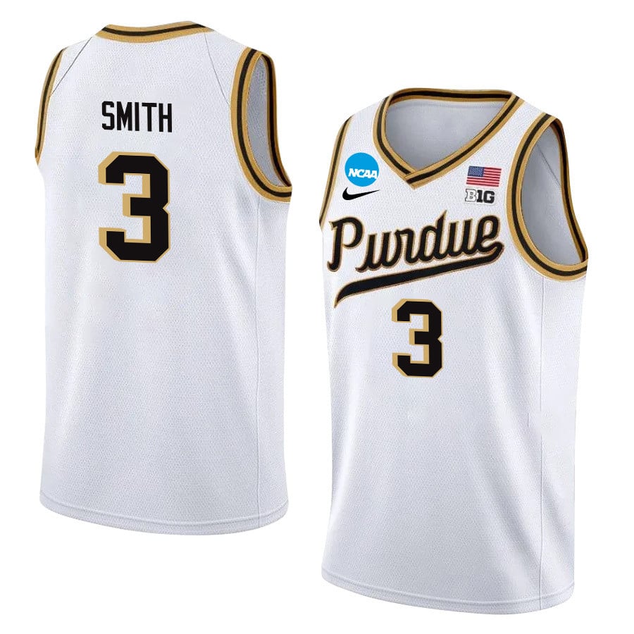 Braden Smith 3 Purdue Boilermakers 2024 White Unisex NCAA Jersey Unisex
