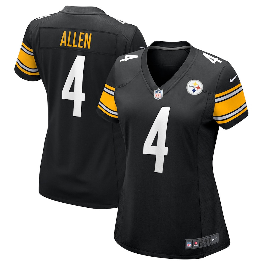 Kyle Allen 4 Pittsburgh Steelers Game Black NFL Jersey Women's