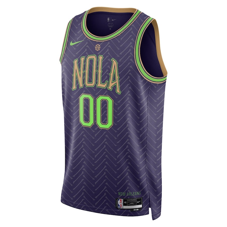 New Orleans Pelicans Unisex 2024/25 Custom Swingman City Edition Purple NBA Jersey Unisex