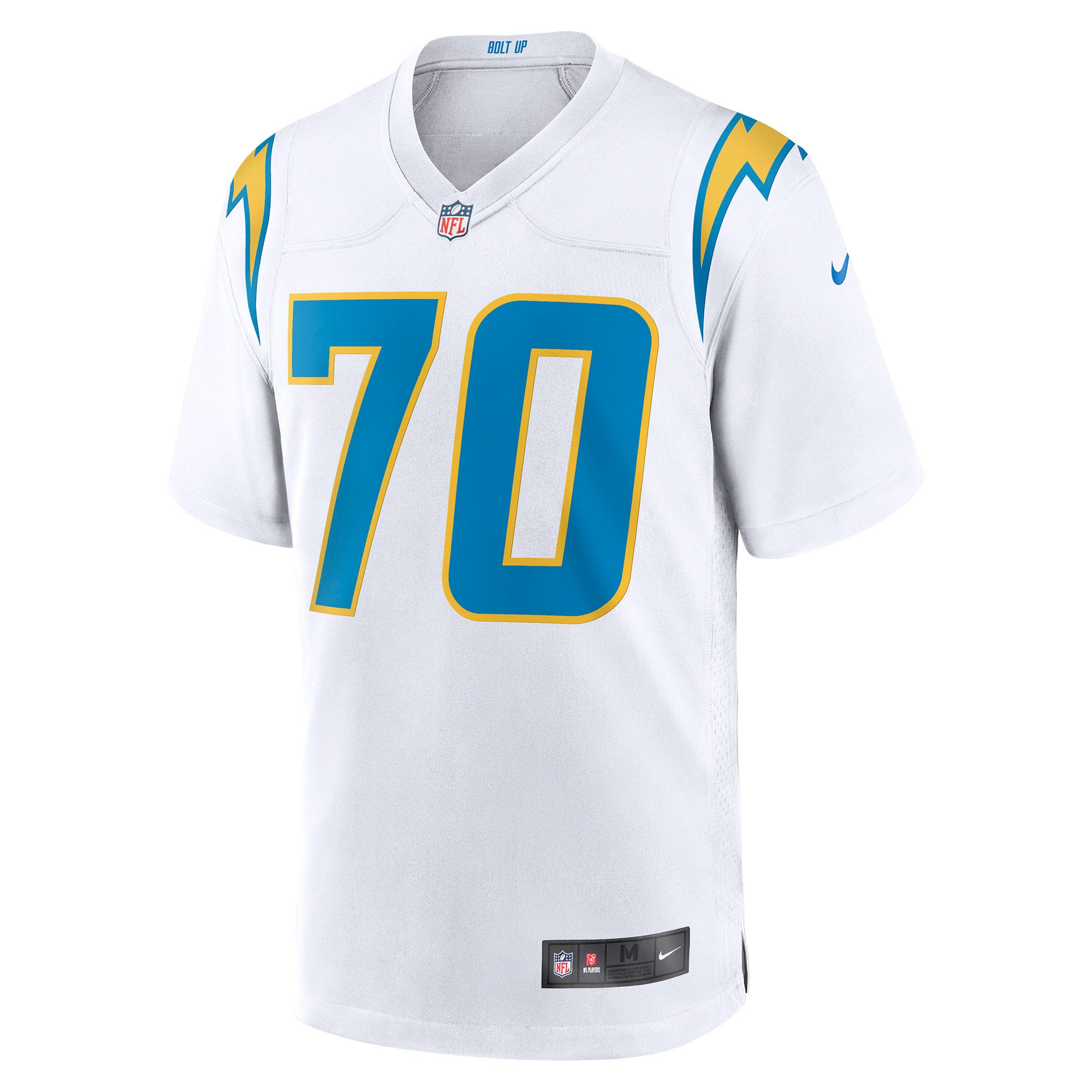Los Angeles Chargers Rashawn Slater White Game NFL Jersey Men's