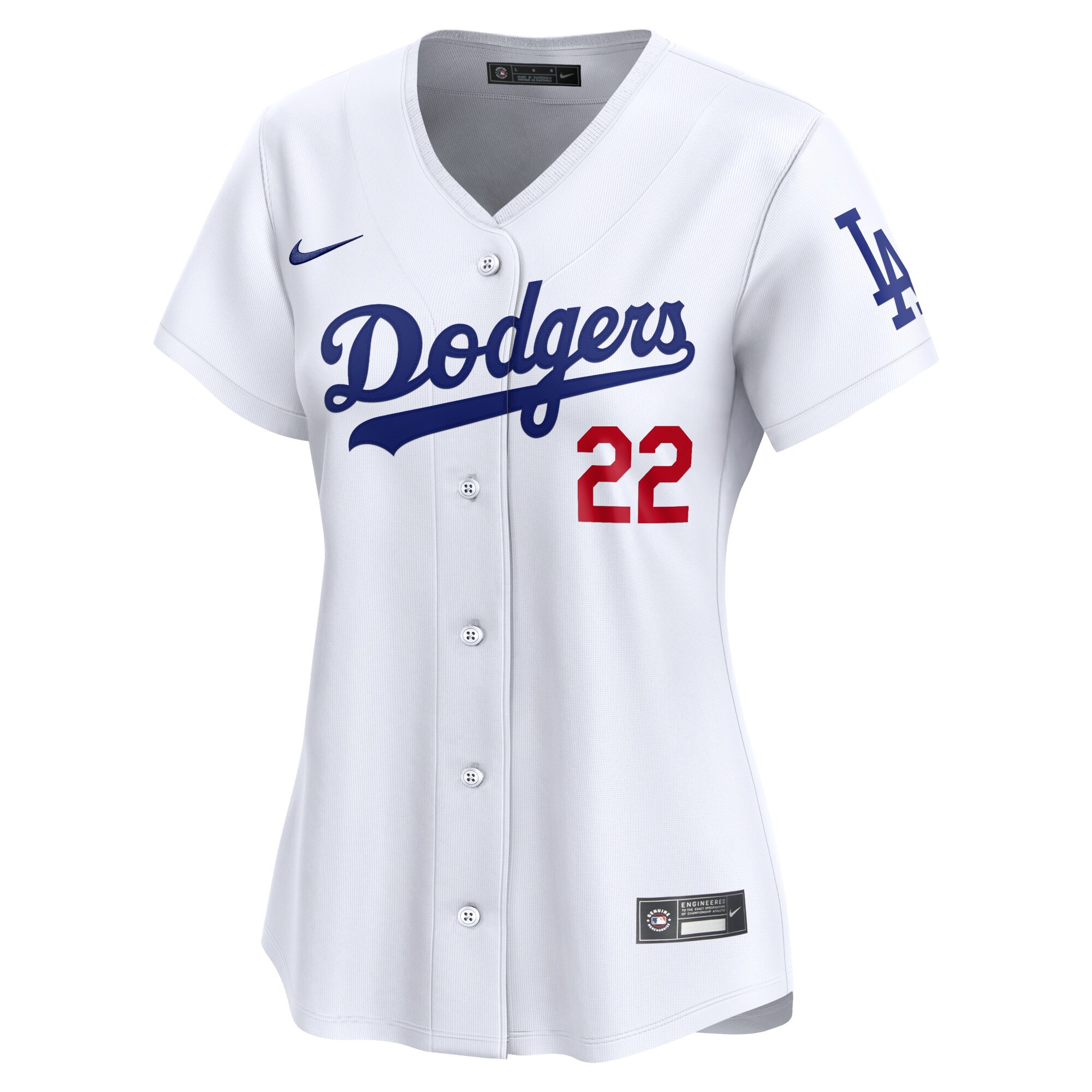 Los Angeles Dodgers Clayton Kershaw White Home Limited Player MLB Jersey Women's