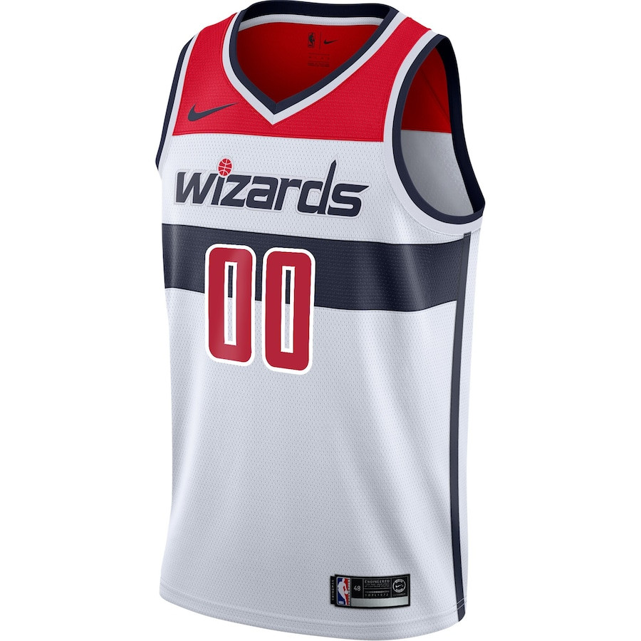 Washington Wizards 2023/24 Association Swingman Custom White NBA Jersey Men's
