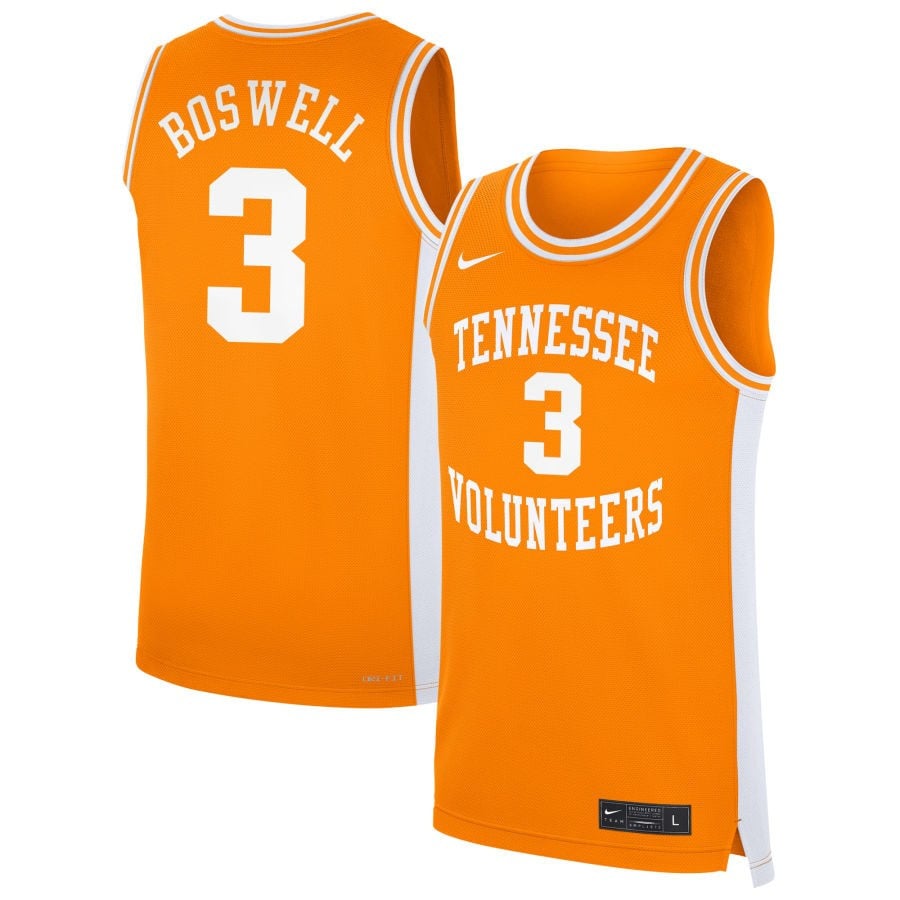 Bishop Boswell 3 Tennessee Volunteer Unisex NIL Orange NCAA Jersey Unisex