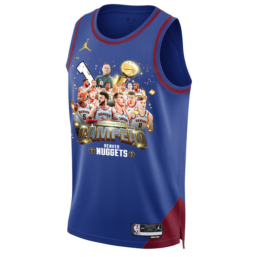 Denver Nuggets Journey To 1st Championship 2023 The Finals Swingman Blue NBA Jersey Men's
