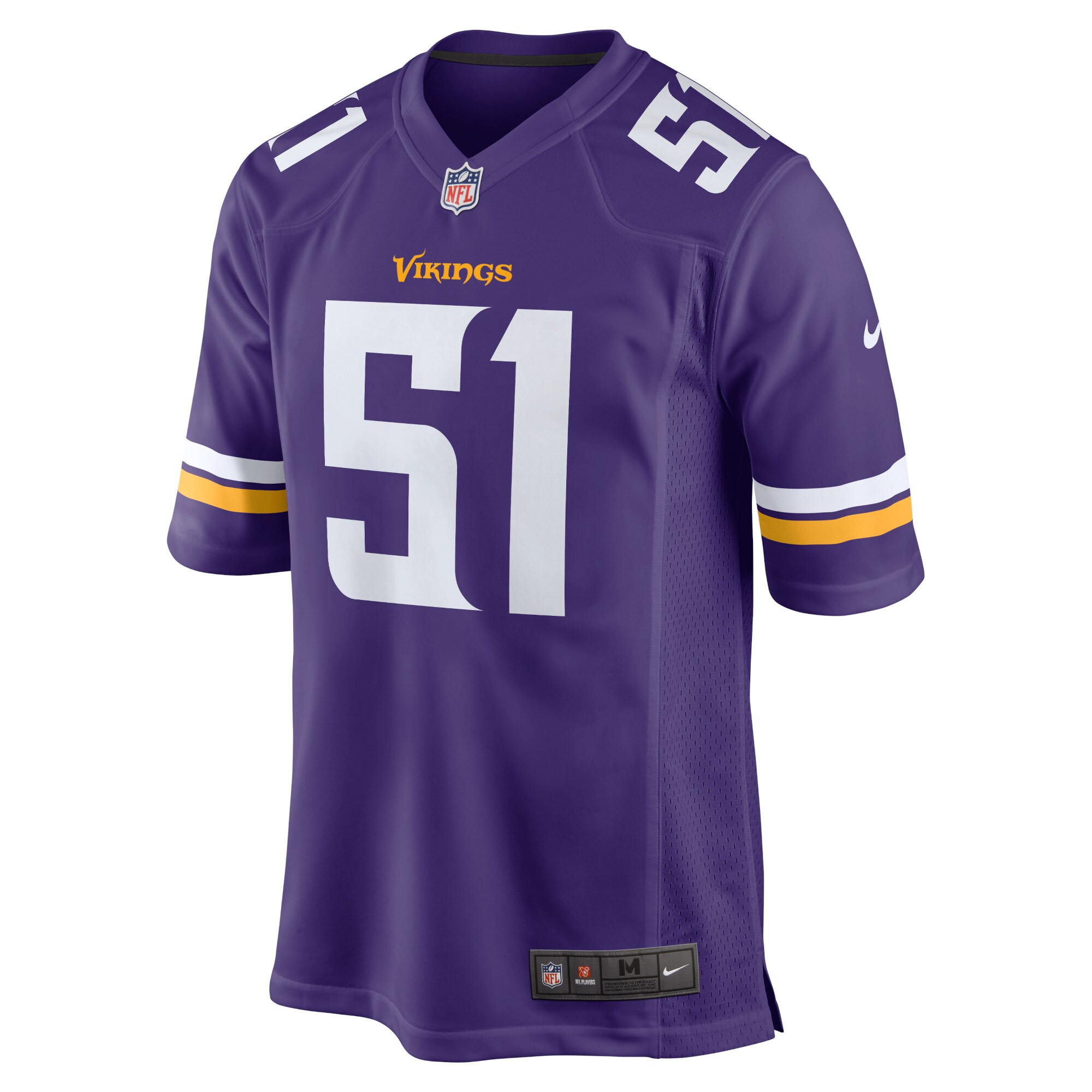 Minnesota Vikings Benton Whitley Purple Home Game Player NFL Jersey Men's