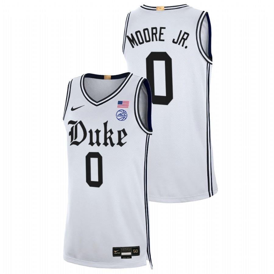 Wendell Moore Jr. White Duke Blue Devils Cameron Brotherhood 2023 Limited NCAA Jersey Men's