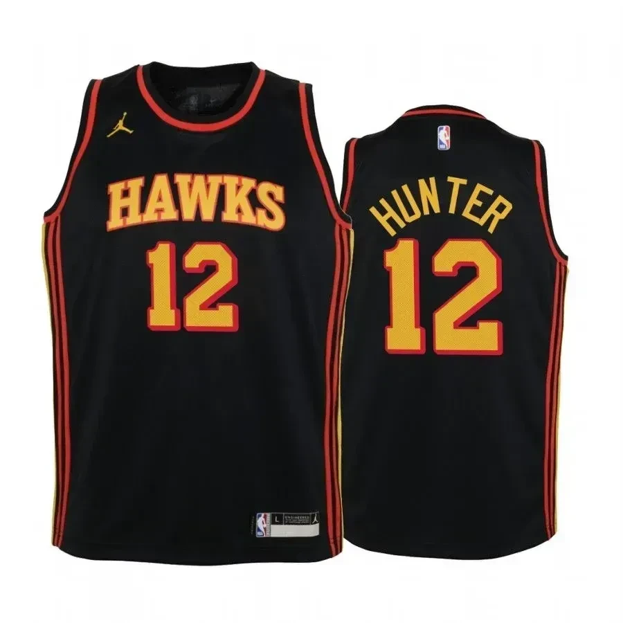 De'andre Hunter Atlanta Hawks Black Statet Jumpman NBA Jersey Youth