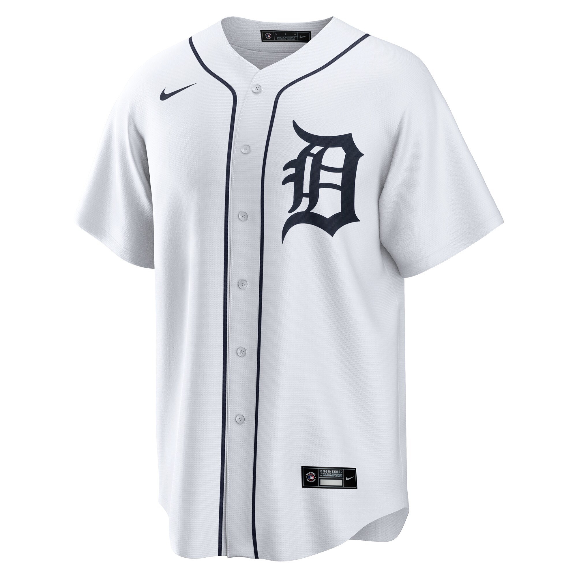 Detroit Tigers White #1 Groom Home MLB Jersey Men's