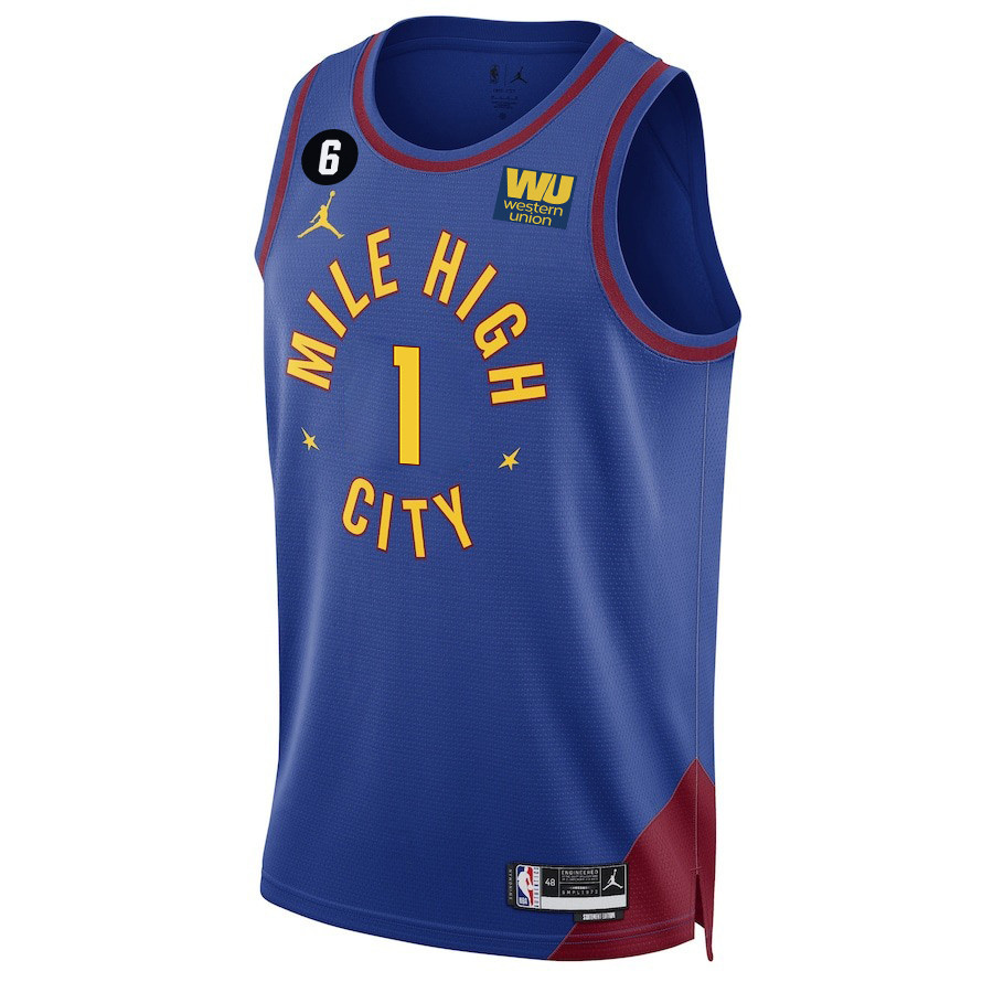 Michael Porter Jr.1 Denver Nuggets Final Champions 2023 Swingma Blue NBA Jersey Youth