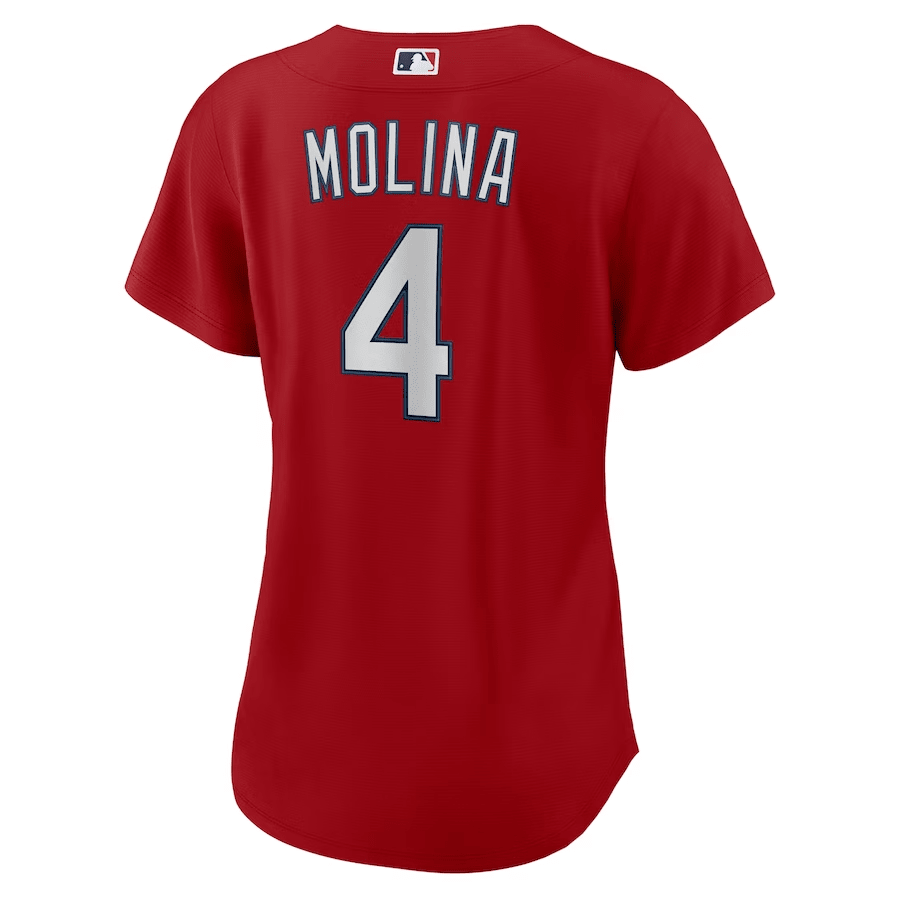 Yadier Molina 4 St. Louis Cardinals Alternate Red MLB Jersey Women's