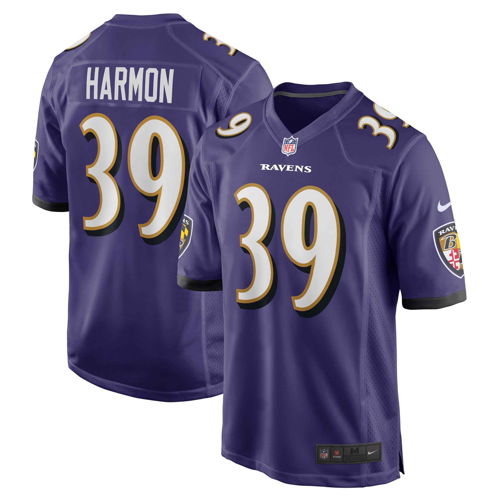 Baltimore Ravens Duron Harmon Purple Game NFL Jersey Men's
