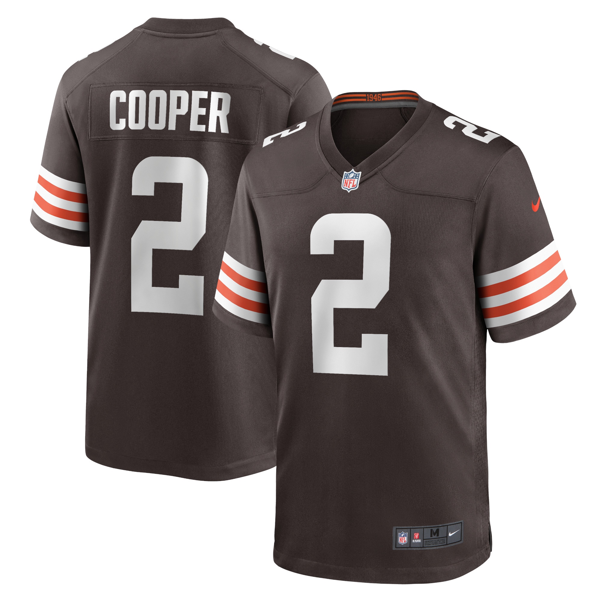 Cleveland Browns Amari Cooper Brown Player Game NFL Jersey Men's