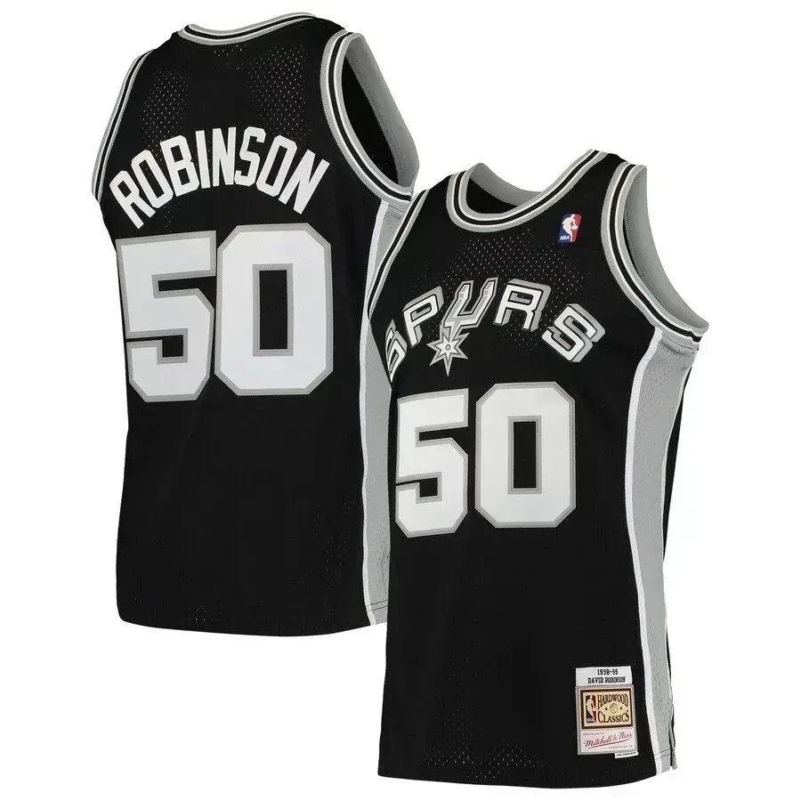 David Robinson San Antonio Spurs Mitchell Ness Hardwood Classics 1998-99 Swingman Black NBA Jersey Men's