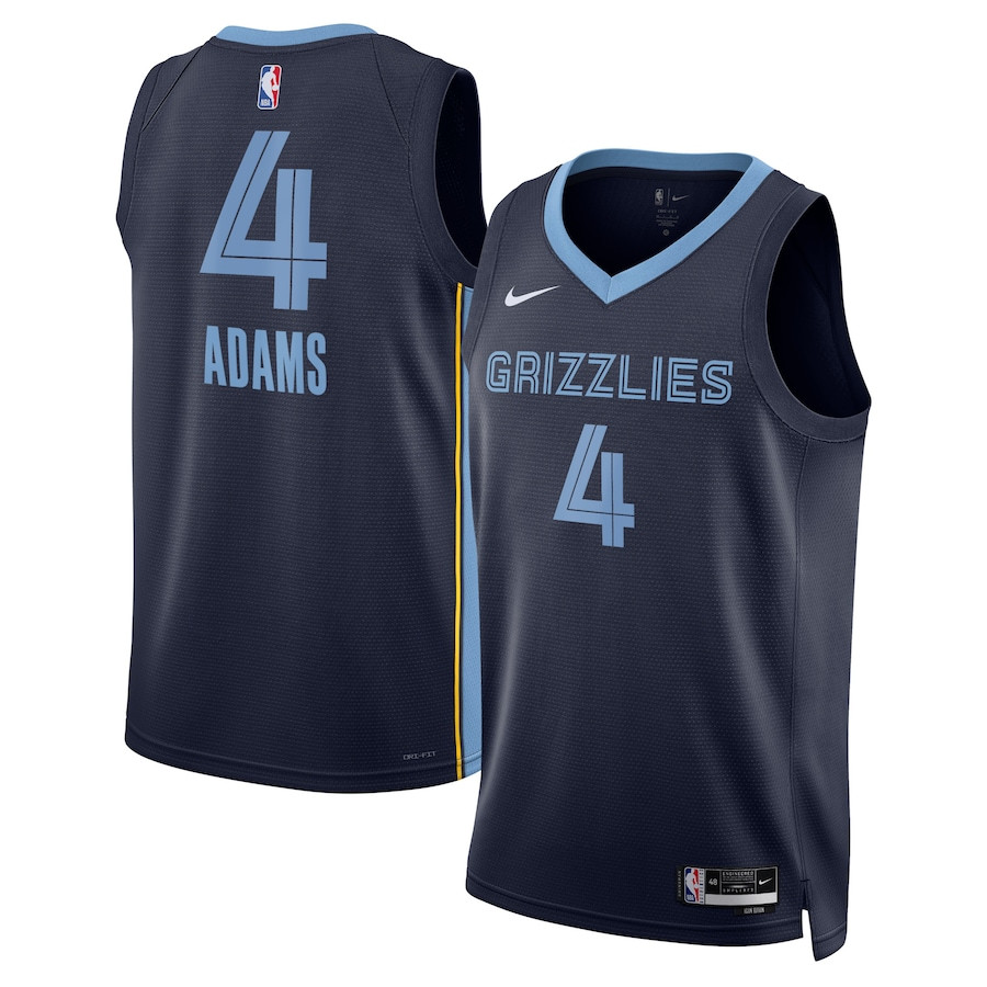 Steven Adams 4 Memphis Grizzlies Unisex Swingman Icon Edition Navy NBA Jersey Unisex