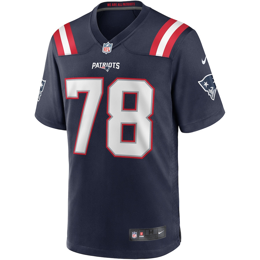 Bruce Armstrong 78 New England Patriots Game Retired Navy NFL Jersey Men's