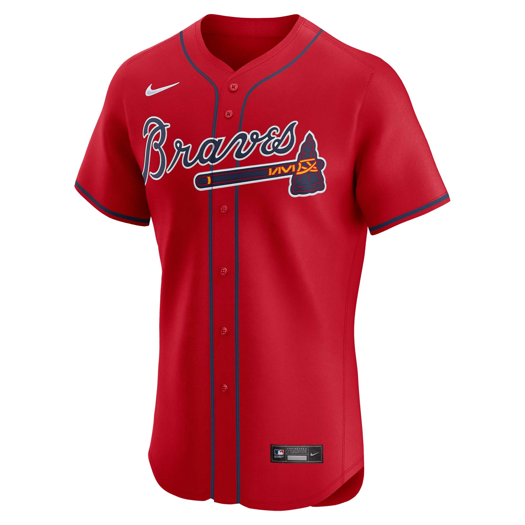 Atlanta Braves Ronald Acu?a Jr. Red Alternate Elite Player MLB Jersey Men's