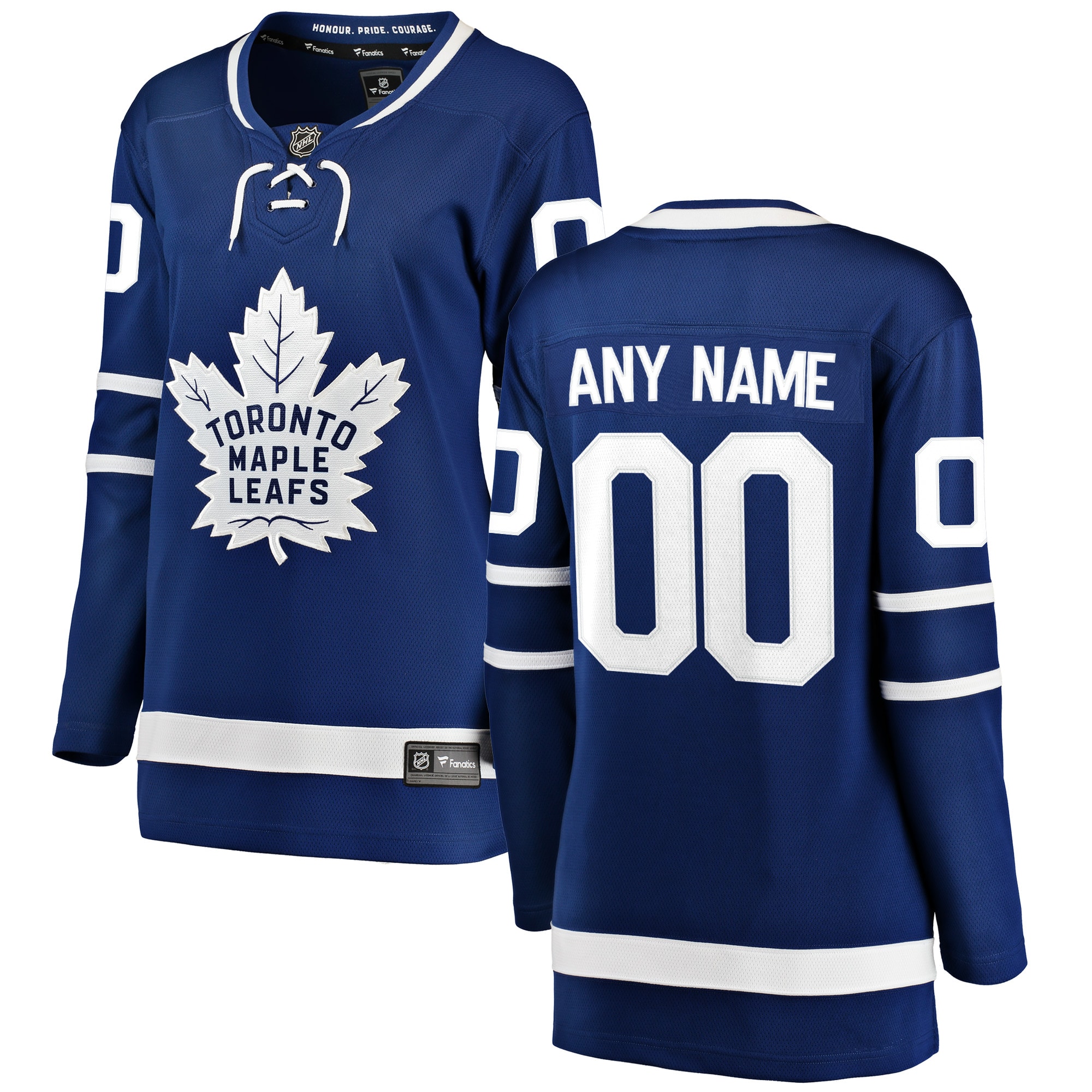 Toronto Maple Leafs Blue Home Breakaway Custom NHL Jersey Women's