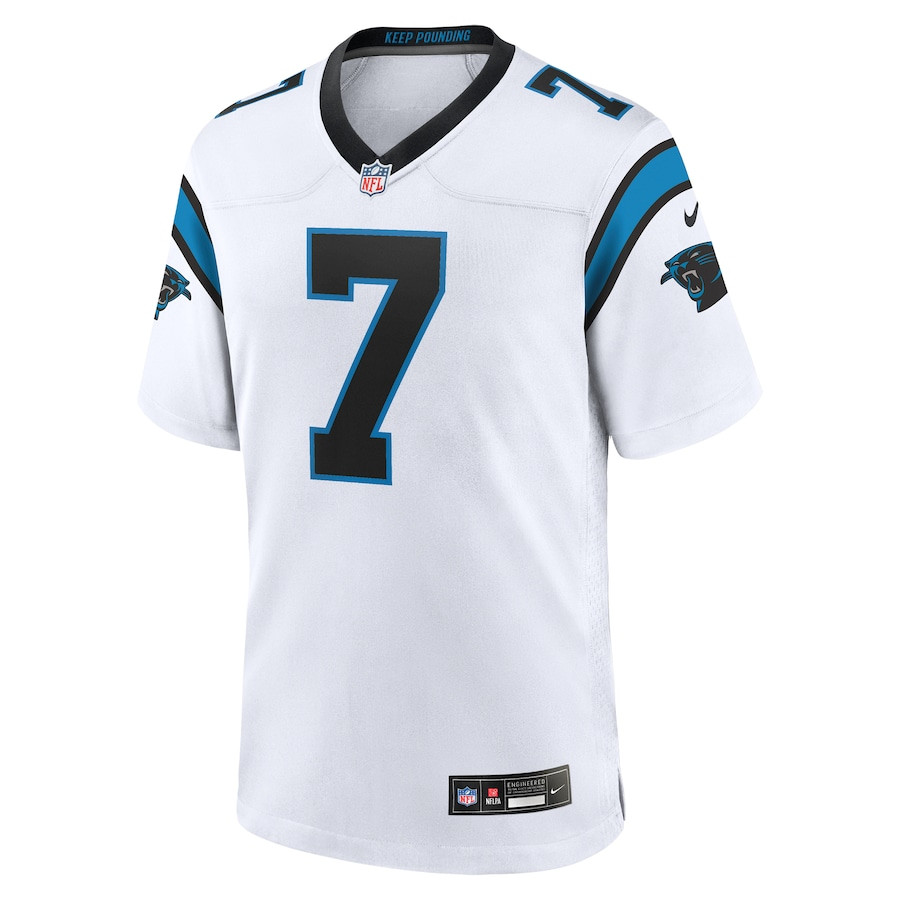 Jadeveon Clowney 7 Carolina Panthers Game White NFL Jersey Men's