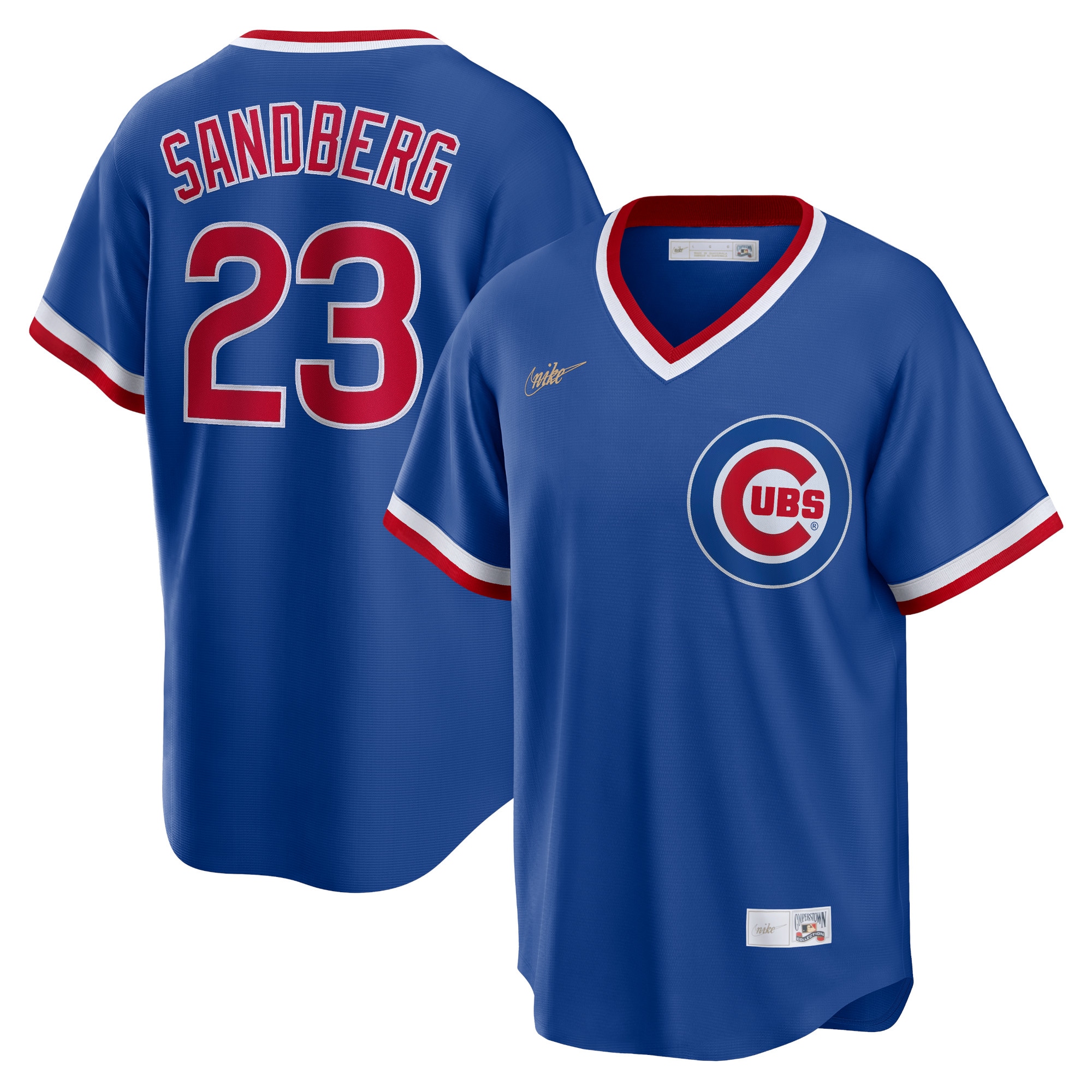 Chicago Cubs Ryne Sandberg Royal Road Cooperstown Collection Player MLB Jersey Men's