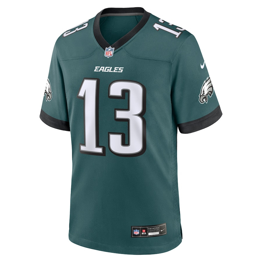 DeVante Parker 13 Philadelphia Eagles Game Midnight Green NFL Jersey Men's