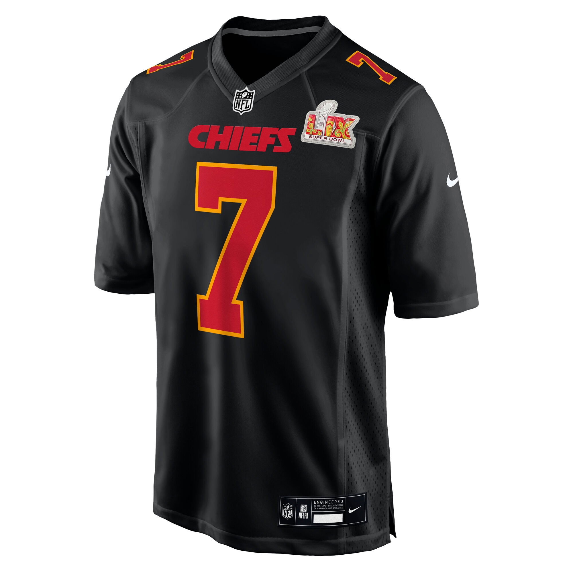 Kansas City Chiefs Harrison Butker Carbon Black Super Bowl LIX Fashion Game NFL Jersey Men's