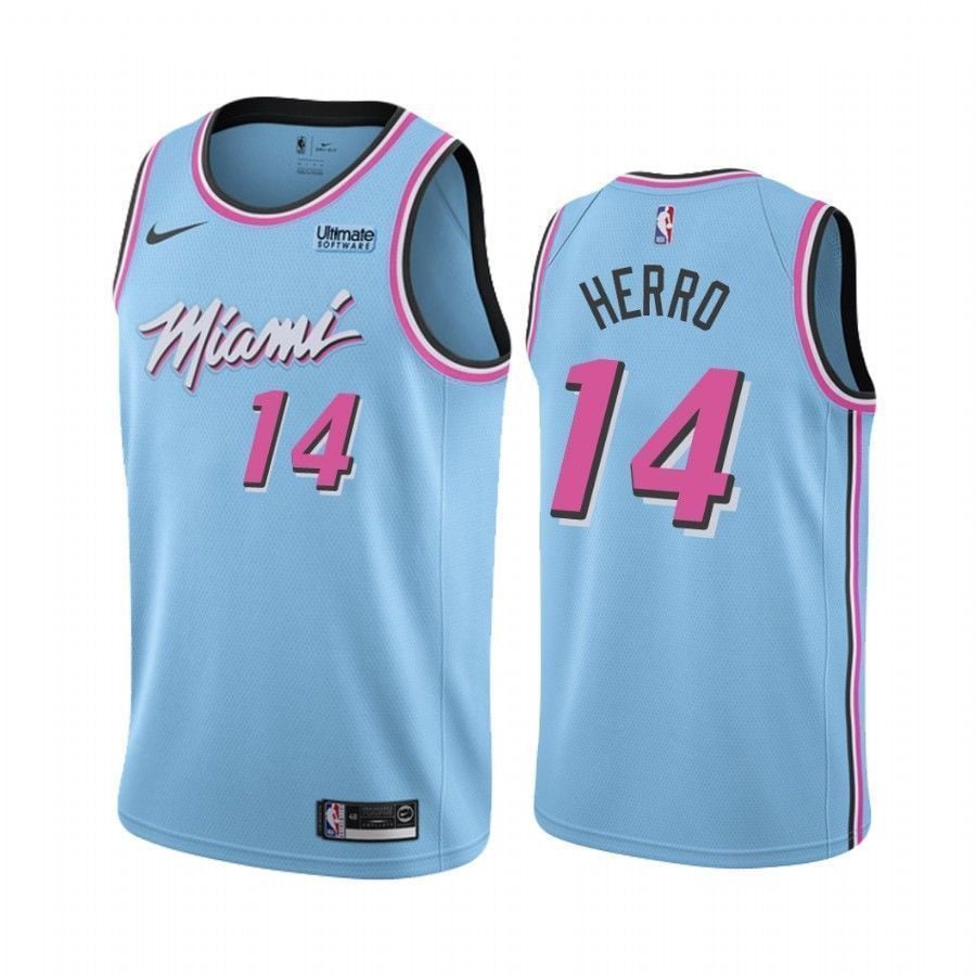 Miami Heat Tyler Herro 14 City Vice Night NBA Jersey Men's