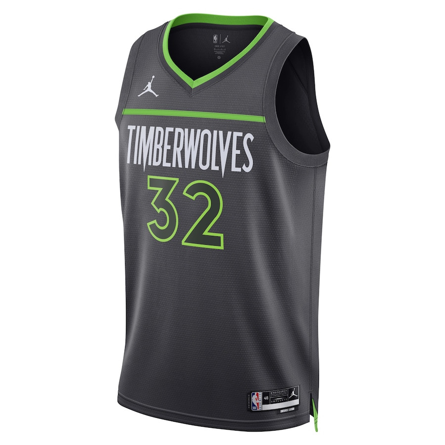 Karl-Anthony Towns 32 Minnesota Timberwolves Unisex Swingman Statement Edition Gray NBA Jersey Unisex