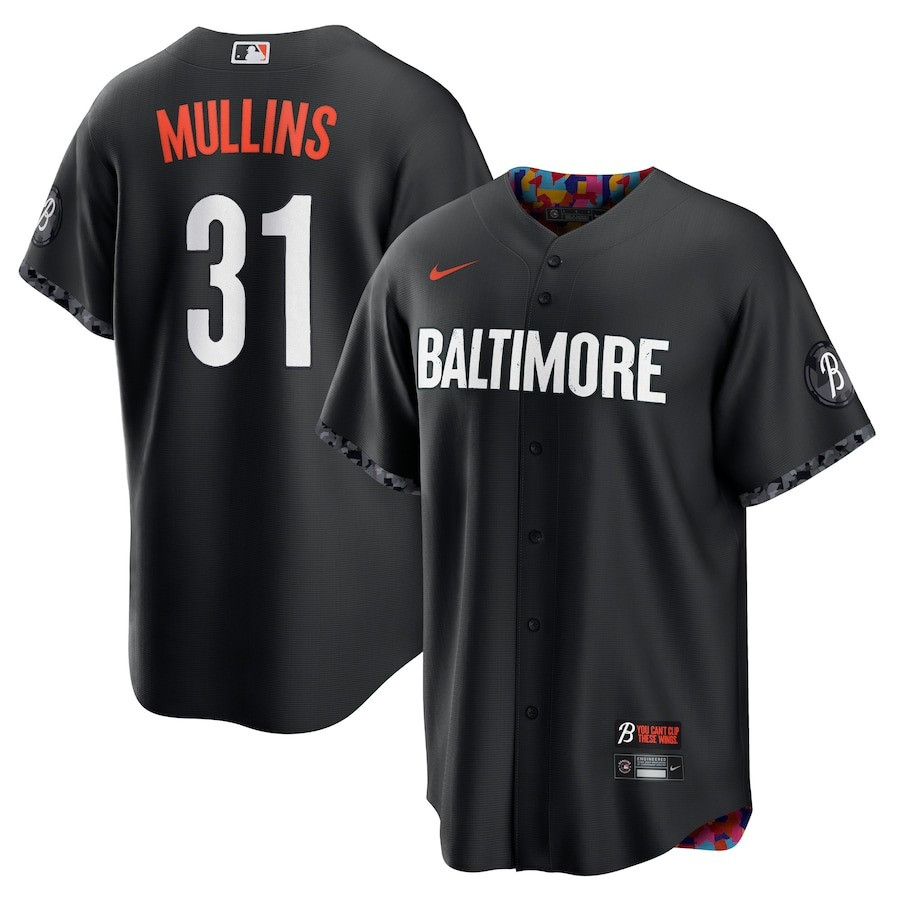 Cedric Mullins 31 Baltimore Orioles 2023 City Connect Black MLB Jersey Men's
