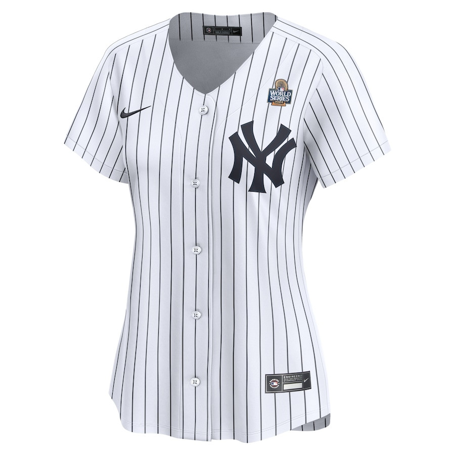 Austin Wells 28 New York Yankees 2024 World Series Home Limited White MLB Jersey Women's