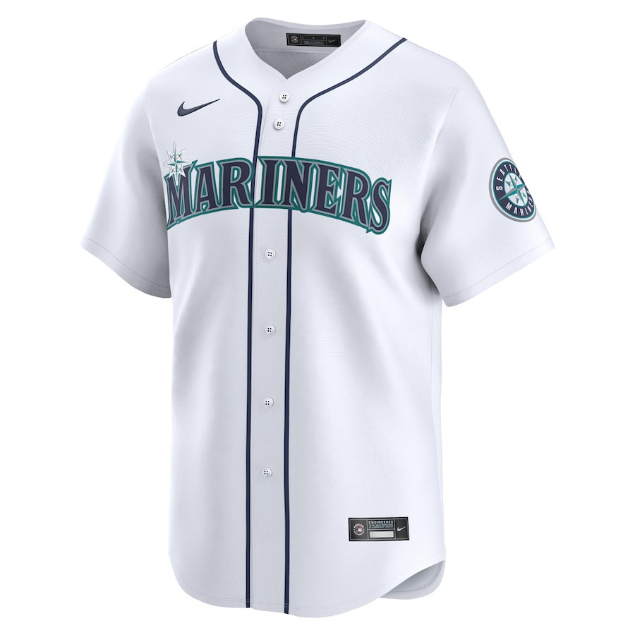 Edgar Martinez 11 Seattle Mariners Home Limited Player White MLB Jersey Men's