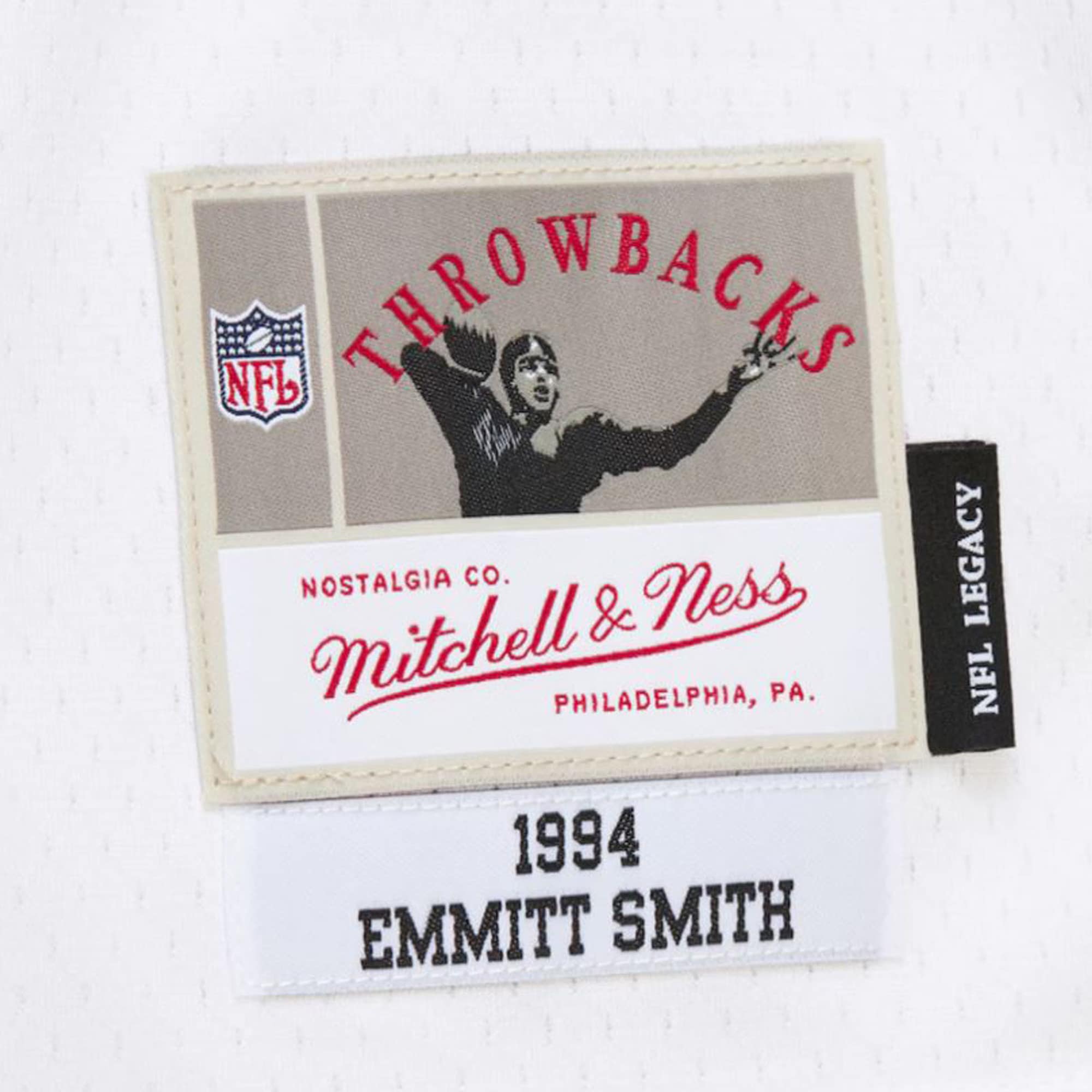 Dallas Cowboys Emmitt Smith Mitchell Ness White 1994 Alternate Legacy NFL Jersey Men's