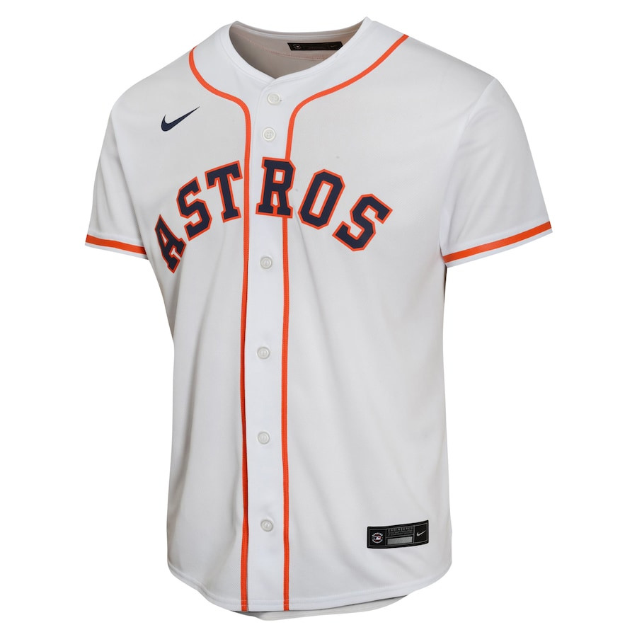 Jose Altuve 27 Houston Astros Home Game Player White MLB Jersey Youth