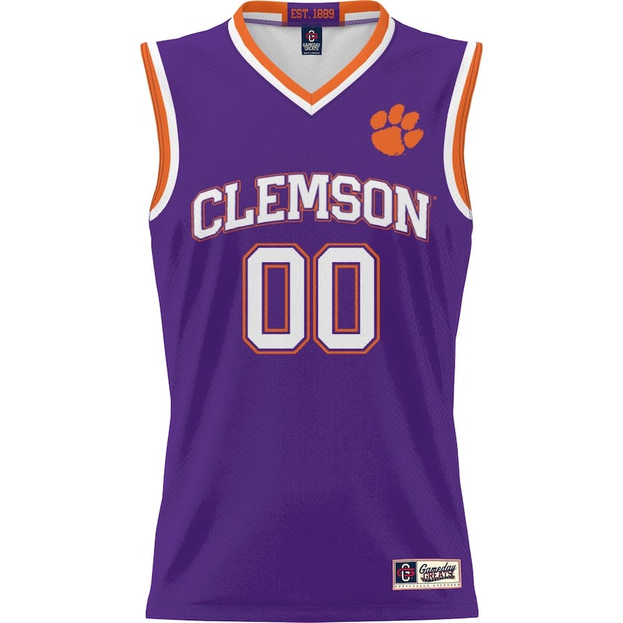 Clemson Tigers NIL Custom Purple NCAA Jersey Men's