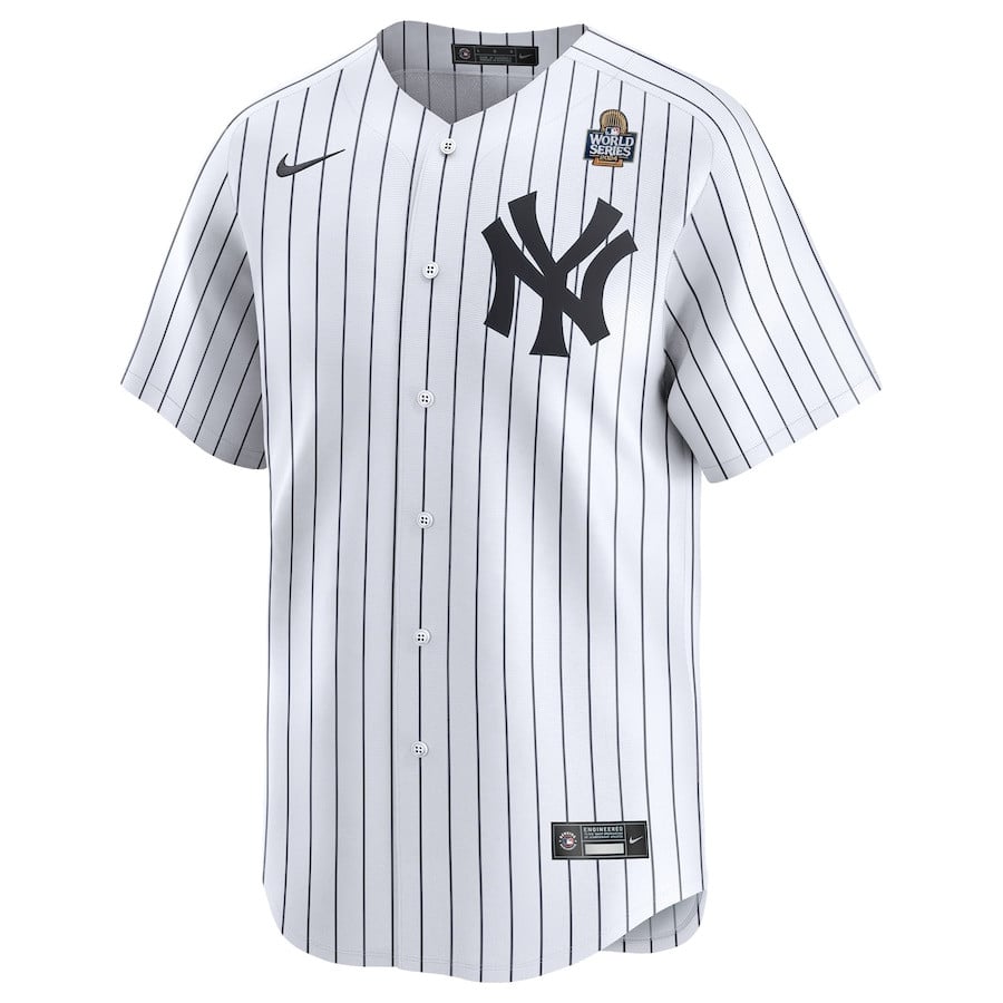 Tim Hill 54 New York Yankees 2024 World Series Home Limited Player White MLB Jersey Men's