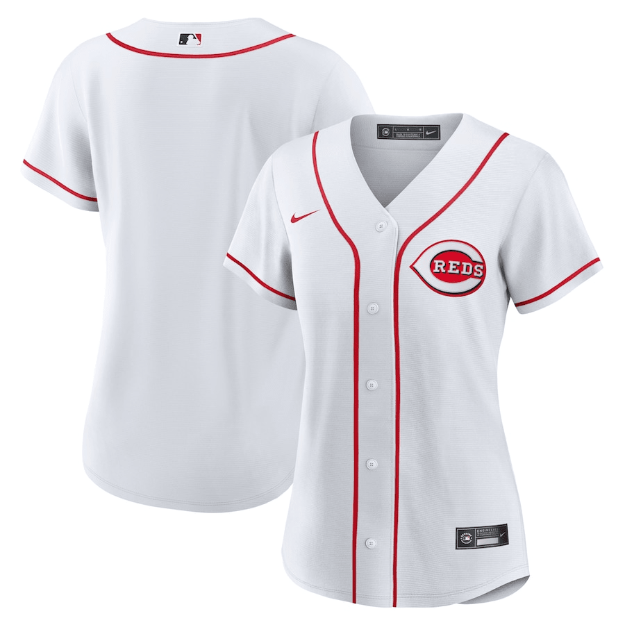 Cincinnati Reds Home White MLB Jersey Women's