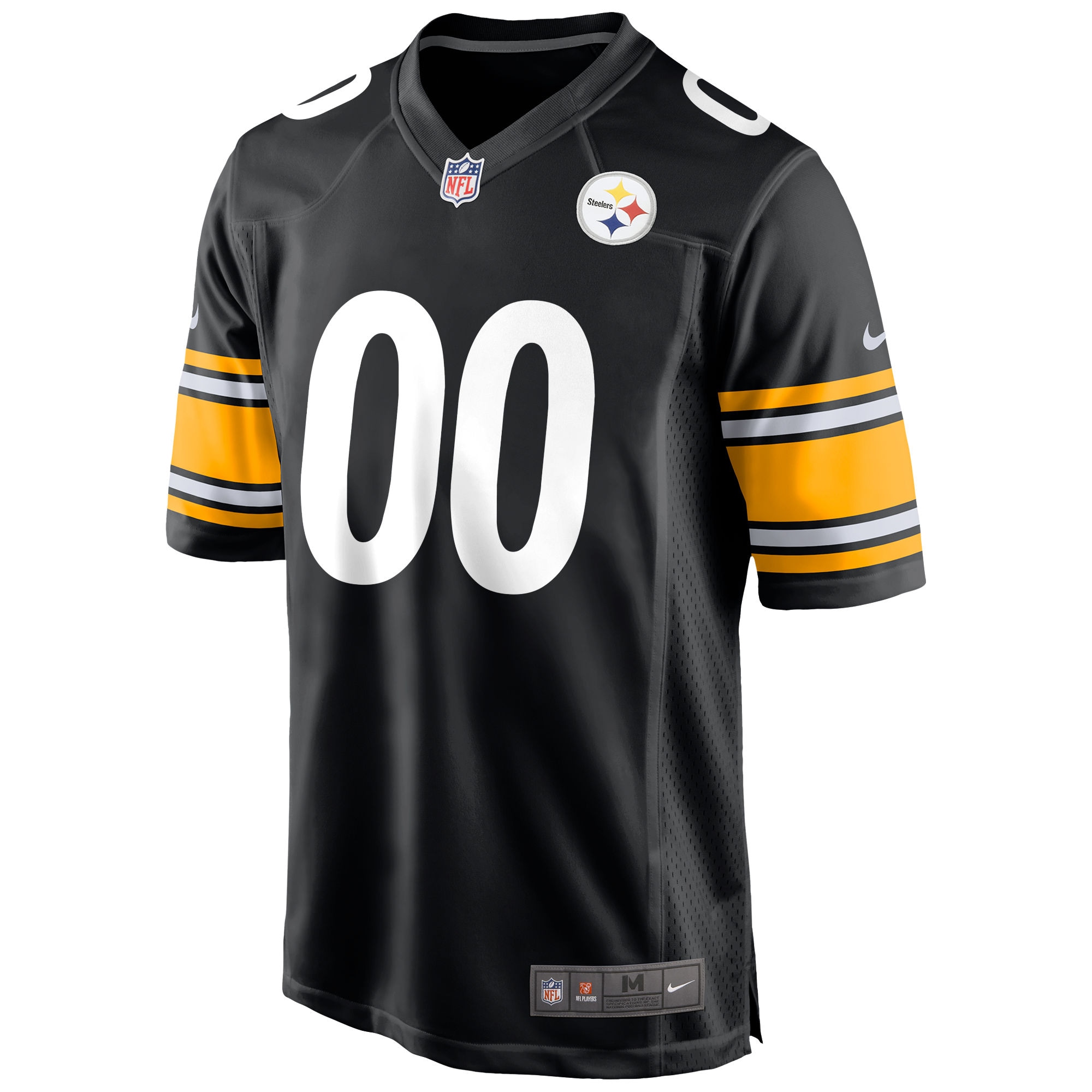 Pittsburgh Steelers Black Custom Game NFL Jersey Men's